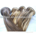 two tone weft hair extension hand tied weft hair